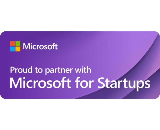Proud to partner with Microsoft for Startups